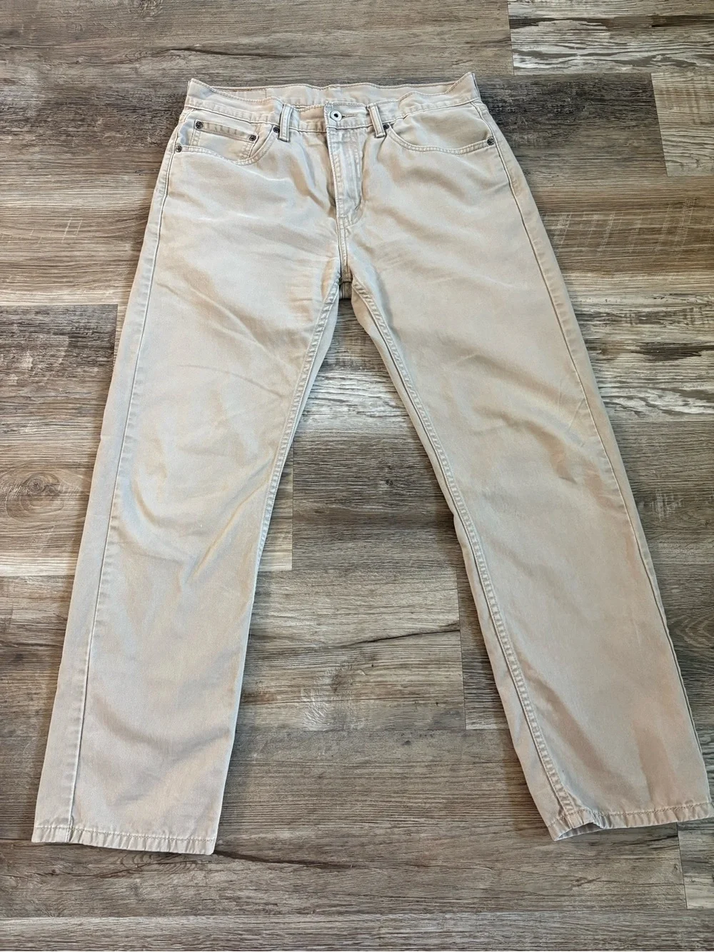 Levi's Men’s Khaki Straight Leg Jeans 33W 30L